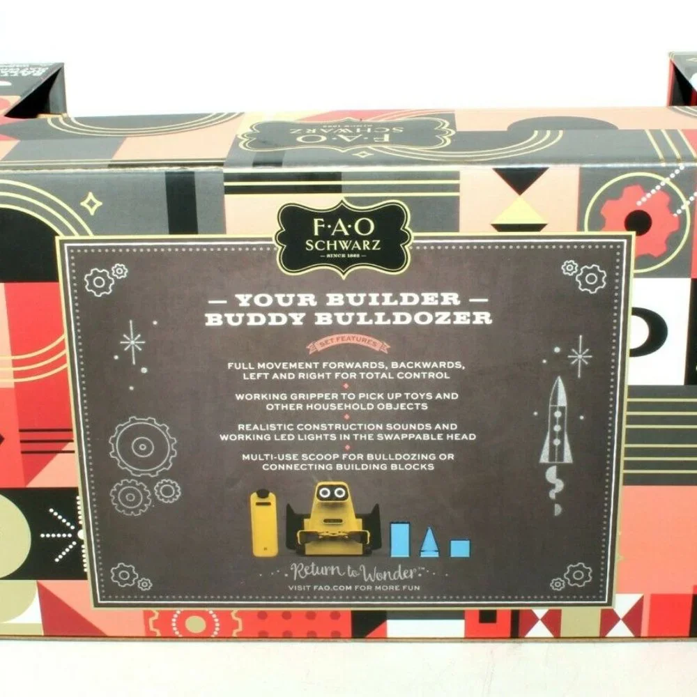 FAO SCHWARZ animated robotic builder Construction gripper bot RemoteContrl NEW …